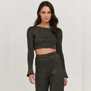 Charlie Holiday Kiara Top Black Lurex